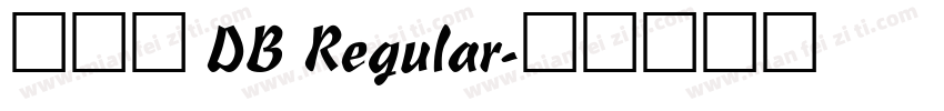 简体字 DB Regular字体转换